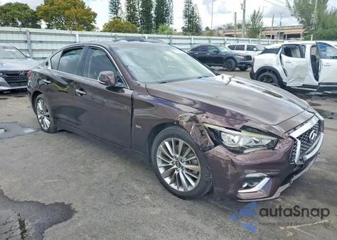 2018 Infiniti Q50 Luxe z USA, uszkodzony, nr VIN JN1EV7AP3JM591501